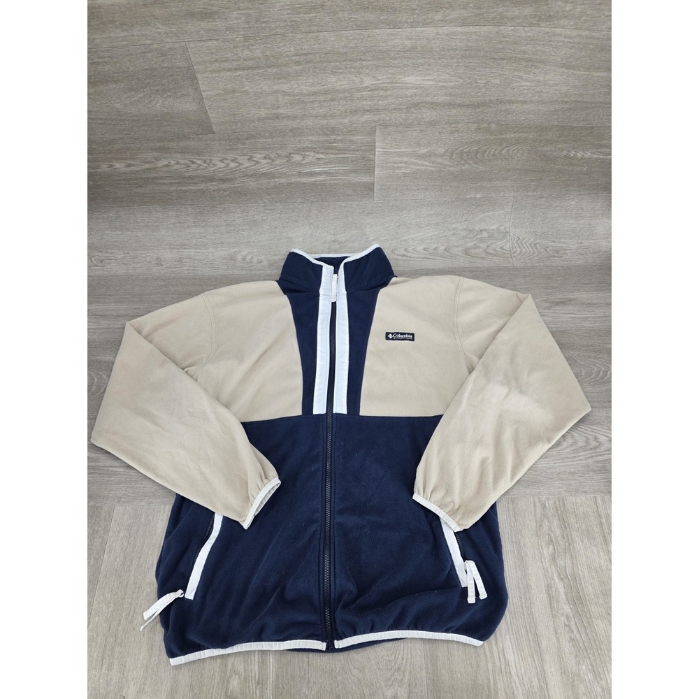 Columbia Jacket Men's Size Large Multicolor Full Zip Fleece AM0372 Colorblock